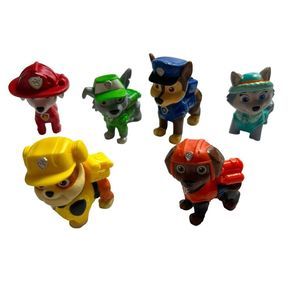 Nickelodeon Paw Patrol Mini Figures Action Figure Toys Set Of 6 Approx 2.5” Each